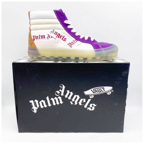 Vans Palm Angels Purple/Chipmunk SK8-Hi Reissue Sneakers - Picture 2 of 13
